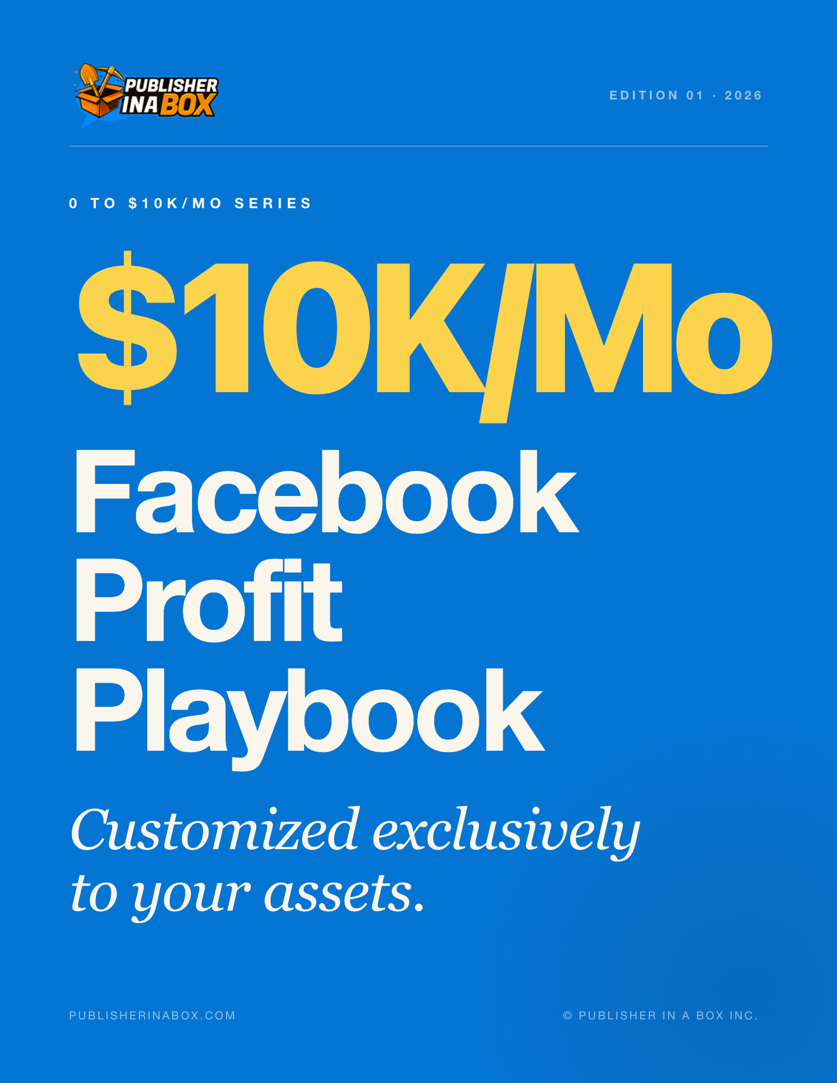 $10K/Mo Facebook Profit Playbook cover