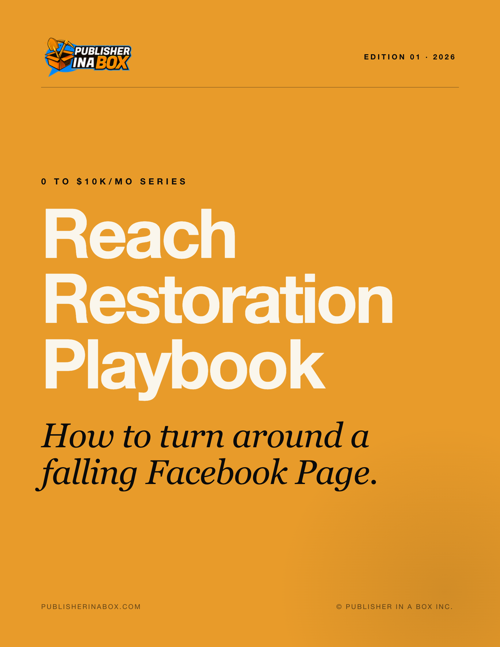 Reach Restoration Playbook cover